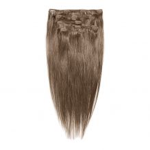 Clip-in hair extensions - made of fibre - full head set 